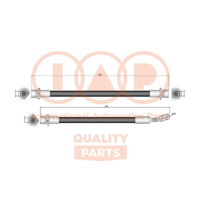 70806015 IAP QUALITY PARTS Тормозной шланг