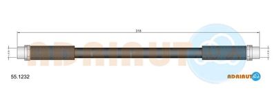551232 ADRIAUTO Тормозной шланг