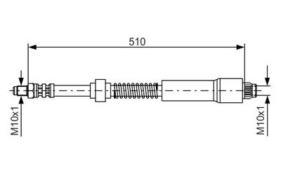 1987476675 BOSCH Тормозной шланг