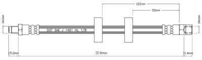 VBH387 MOTAQUIP Тормозной шланг