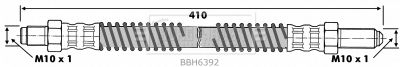 BBH6392 BORG & BECK Тормозной шланг