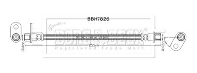 BBH7826 BORG & BECK Тормозной шланг