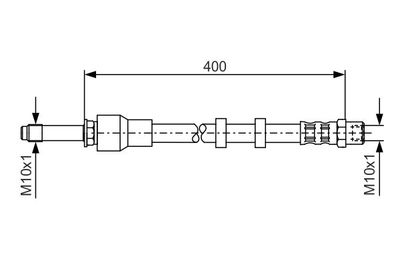 1987481296 BOSCH Тормозной шланг