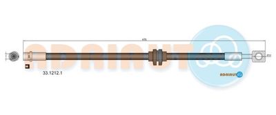 3312121 ADRIAUTO Тормозной шланг