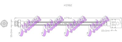 H3982 KAWE Тормозной шланг