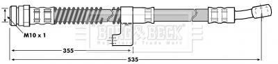 BBH7010 BORG & BECK Тормозной шланг