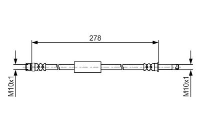 1987481617 BOSCH Тормозной шланг