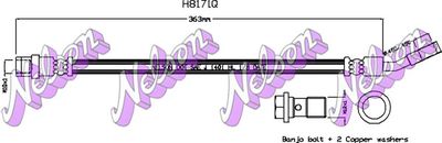 H8171Q KAWE Тормозной шланг