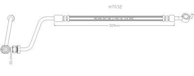 H7032 KAWE Тормозной шланг