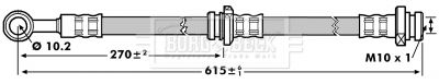 BBH7146 BORG & BECK Тормозной шланг