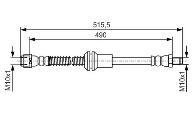 1987481721 BOSCH Тормозной шланг