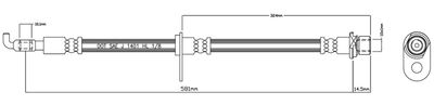 VBH1170 MOTAQUIP Тормозной шланг