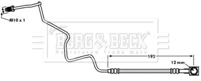 BBH7935 BORG & BECK Тормозной шланг