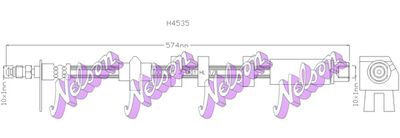 H4535 KAWE Тормозной шланг