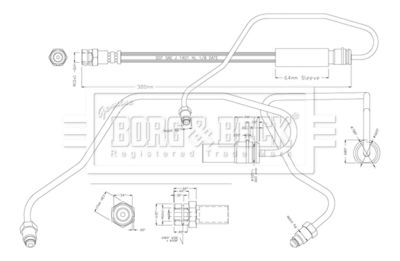 BBH8816 BORG & BECK Тормозной шланг
