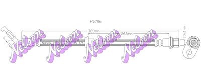 H5706 KAWE Тормозной шланг