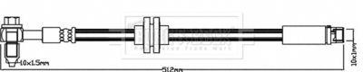 BBH8364 BORG & BECK Тормозной шланг