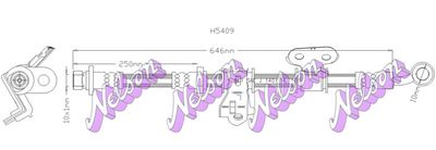 H5409 KAWE Тормозной шланг