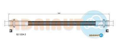 5212242 ADRIAUTO Тормозной шланг