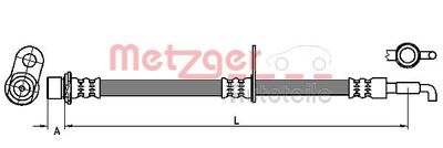 4110975 METZGER Тормозной шланг