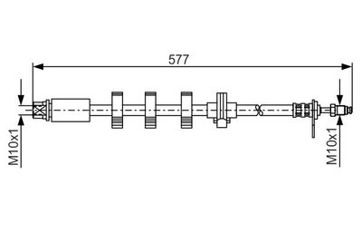 1987476810 BOSCH Тормозной шланг