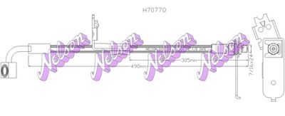 H7077Q KAWE Тормозной шланг