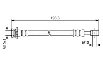 1987481630 BOSCH Тормозной шланг