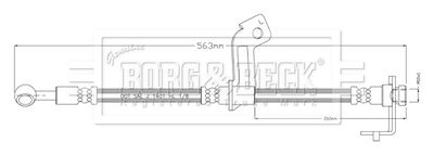 BBH8898 BORG & BECK Тормозной шланг