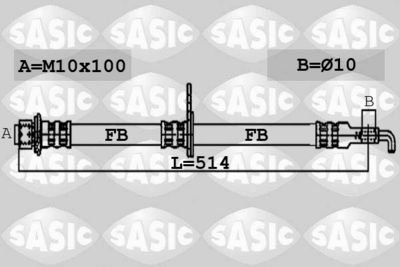 6600019 SASIC Тормозной шланг