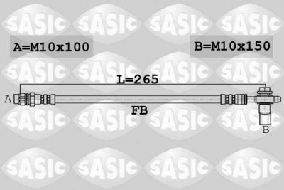 6606169 SASIC Тормозной шланг