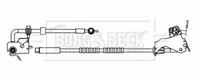 BBH8849 BORG & BECK Тормозной шланг