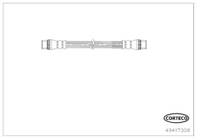 49417308 CORTECO Тормозной шланг