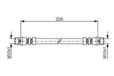 1987481008 BOSCH Тормозной шланг