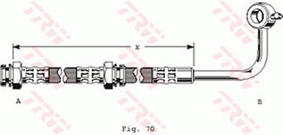 PHD121 TRW Тормозной шланг