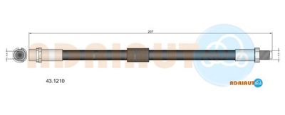 431210 ADRIAUTO Тормозной шланг