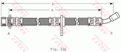 PHD371 TRW Тормозной шланг