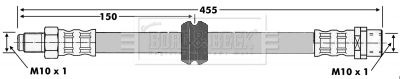 BBH6637 BORG & BECK Тормозной шланг