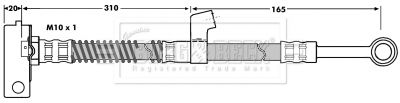 BBH7035 BORG & BECK Тормозной шланг