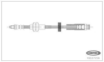19037256 CORTECO Тормозной шланг