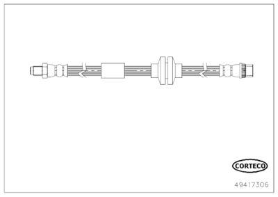 49417306 CORTECO Тормозной шланг