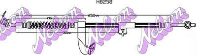 H8258 KAWE Тормозной шланг