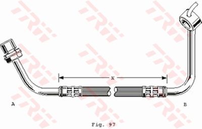 PHD253 TRW Тормозной шланг