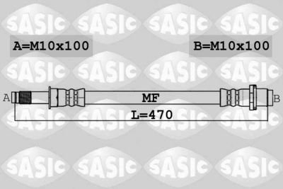 6606230 SASIC Тормозной шланг