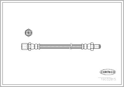 19032815 CORTECO Тормозной шланг