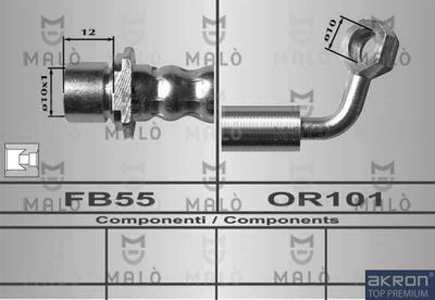 80617 AKRON-MALÒ Тормозной шланг