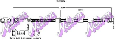 H8180Q KAWE Тормозной шланг