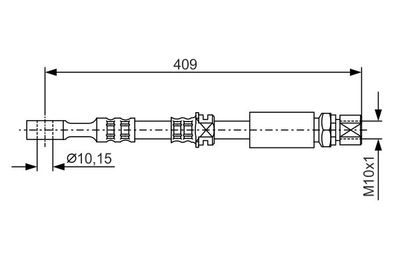 1987476644 BOSCH Тормозной шланг