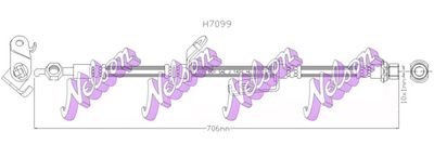 H7099 KAWE Тормозной шланг