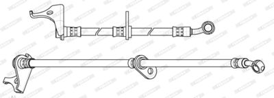 FHY2862 FERODO Тормозной шланг