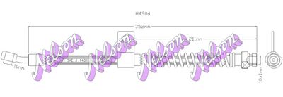 H4904 KAWE Тормозной шланг